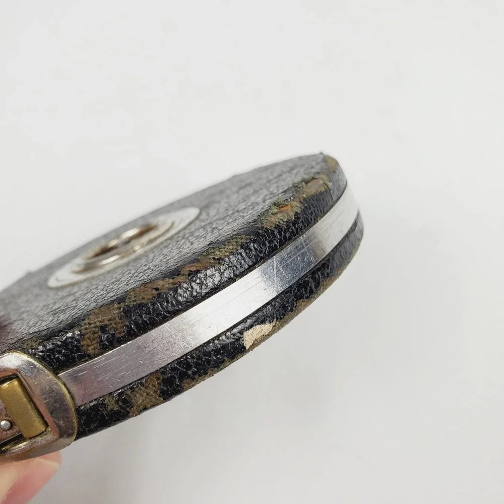 Vintage Lufkin Rule Co. Chrome Clad Leader 50 Foot Steel Tape Measure WORKING